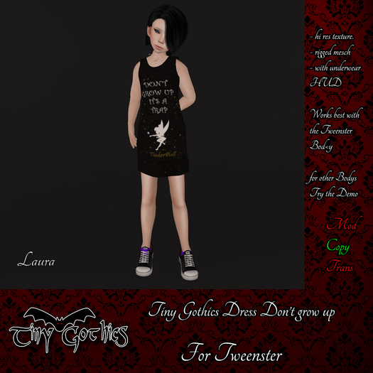 Tiny Gothics Tweenster Dress don't grow up