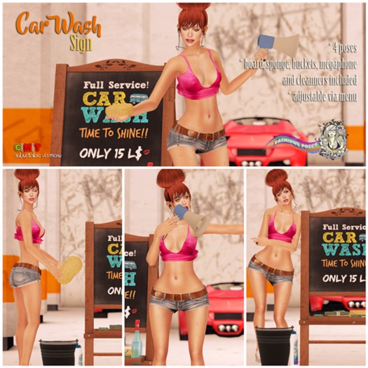 = Fashiowl Poses = Car Wash Sign // WEAR