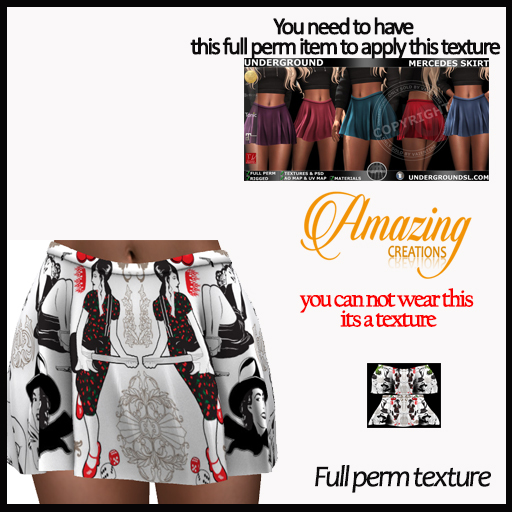 AmAzINg CrEaTiOnS Full Perm Texture- MERCEDES SKIRT-2