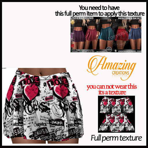 AmAzINg CrEaTiOnS Full Perm Texture- MERCEDES SKIRT-6