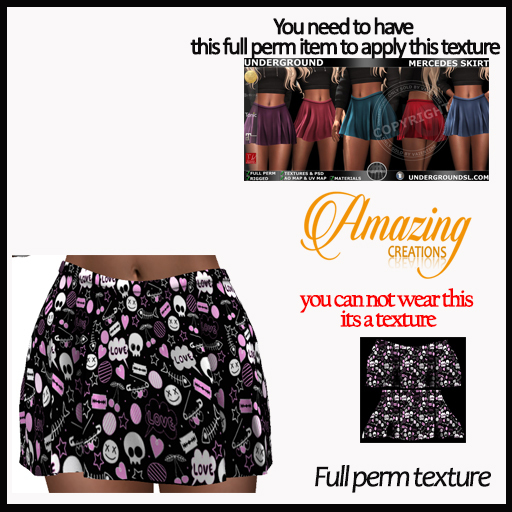 AmAzINg CrEaTiOnS Full Perm Texture- MERCEDES SKIRT-8