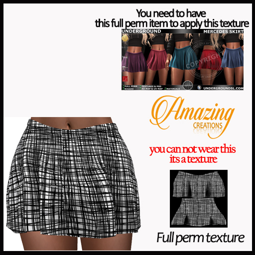AmAzINg CrEaTiOnS Full Perm Texture- MERCEDES SKIRT-13