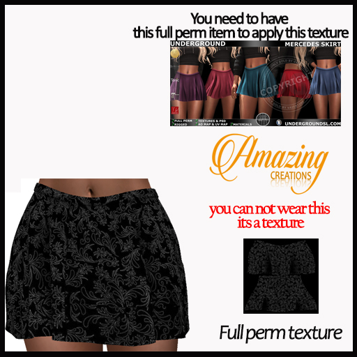 AmAzINg CrEaTiOnS Full Perm Texture- MERCEDES SKIRT-15