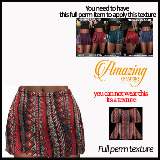 AmAzINg CrEaTiOnS Full Perm Texture- MERCEDES SKIRT-16