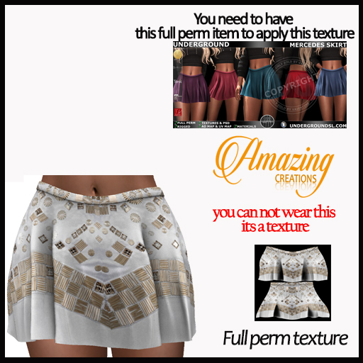 AmAzINg CrEaTiOnS Full Perm Texture- MERCEDES SKIRT-23