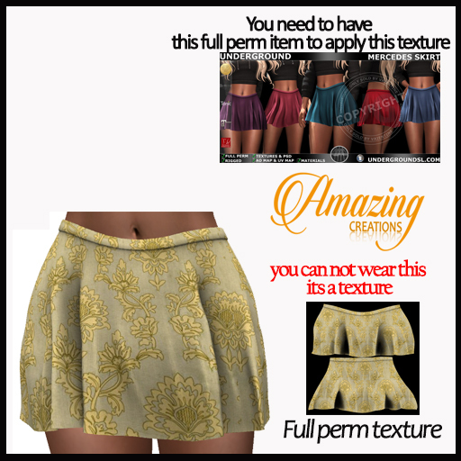 AmAzINg CrEaTiOnS Full Perm Texture- MERCEDES SKIRT-26