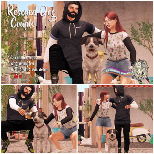 = Fashiowl Poses = Rescued Dog - Couple   // WEAR