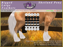 *E* Rigged Large (Fluffy) Feather Set  [BOXED] RH Shetland