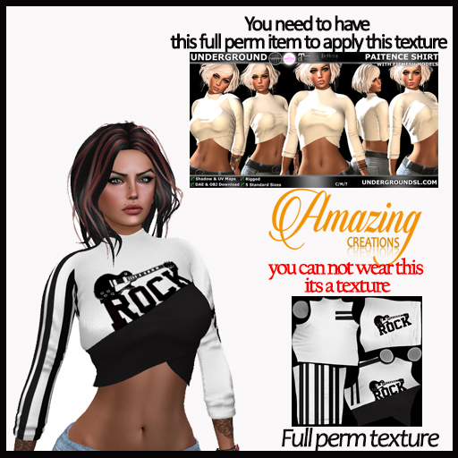 AmAzINg CrEaTiOnS Full Perm Texture-  PAITENCE SHIRT-2