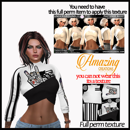 AmAzINg CrEaTiOnS Full Perm Texture-  PAITENCE SHIRT-3