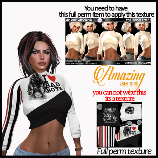 AmAzINg CrEaTiOnS Full Perm Texture-  PAITENCE SHIRT-6