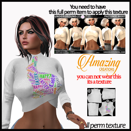 AmAzINg CrEaTiOnS Full Perm Texture-  PAITENCE SHIRT-7