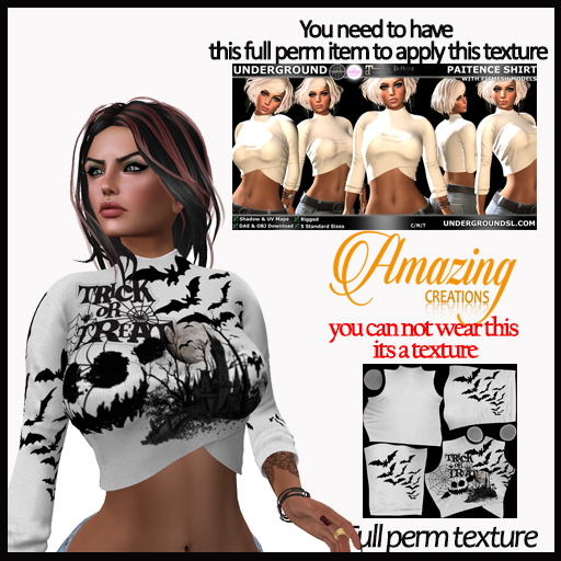AmAzINg CrEaTiOnS Full Perm Texture-  PAITENCE SHIRT-8