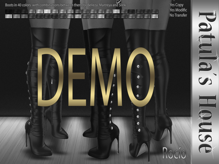 * (PH) Rocio Boots (40 colors) DEMO.