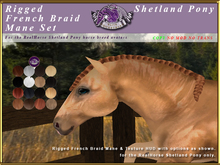 *E* French Braid Mane Set  [BOXED] RH Shetland