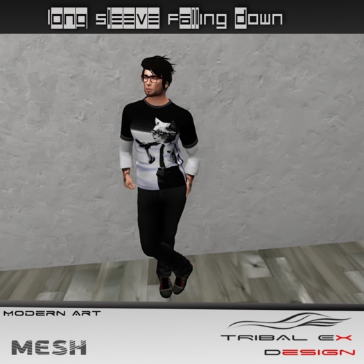 BOX T-Shirt Long Sleeve Falling Down