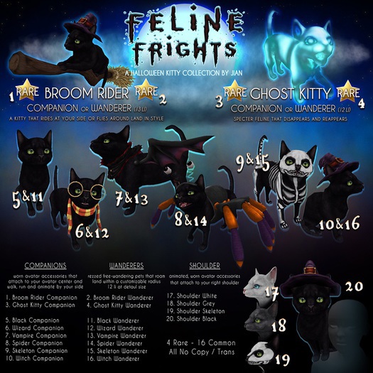 JIAN Feline Frights 18. Shoulder Grey BOX