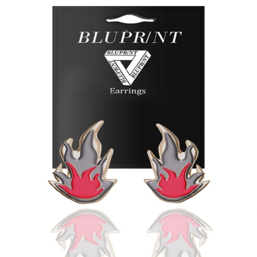 Blupr/nt - "Flame" Earring (Gold)