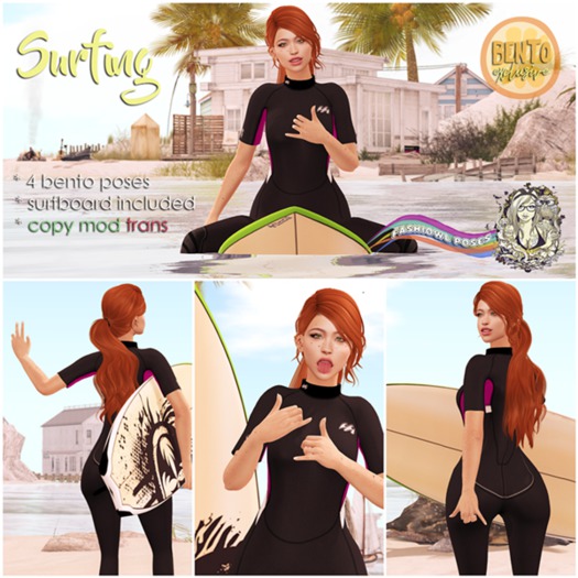Fashiowl Poses - Surfing // Bento // BOX