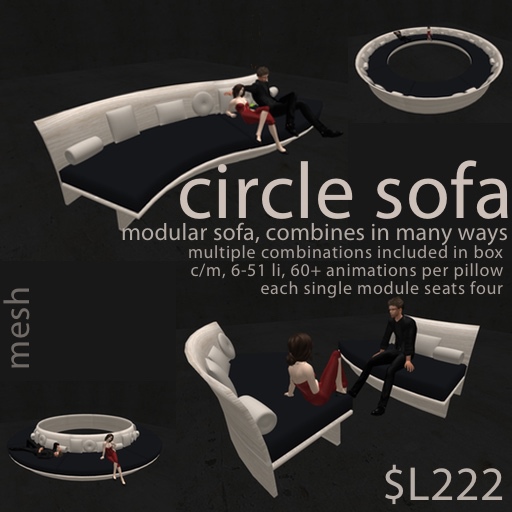 Circle Sofa - Dark on Light