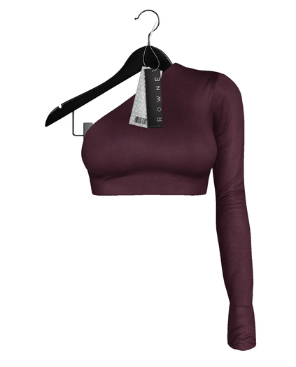 Rowne.Imari One-Shoulder Top - Purple