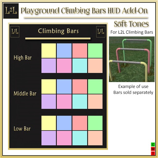 L2L Playground Set - Climbing Bars Add-On Soft Tones