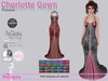 Charlotte gown with hud flowers