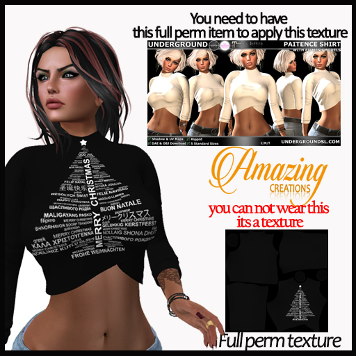 AmAzINg CrEaTiOnS Full Perm Texture-  PAITENCE SHIRT-16