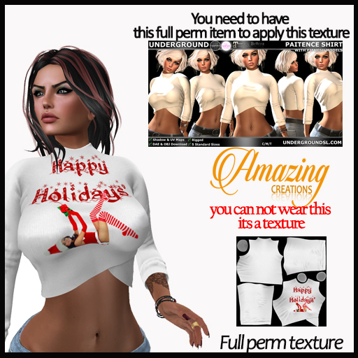 AmAzINg CrEaTiOnS Full Perm Texture- PAITENCE SHIRT-17