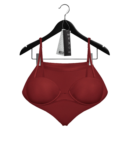 Rowne.Bianca Bralette Set - Red