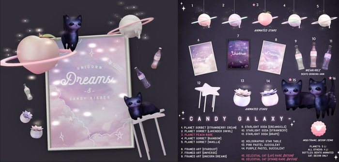 +Half-Deer+ Candy Galaxy - Celestial Cat (Stand) [box] RARE