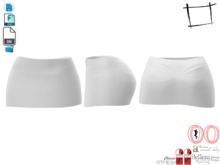 Dae Obj FBX Gathered Back Mini Skirt Maitreya, Slink, Belleza