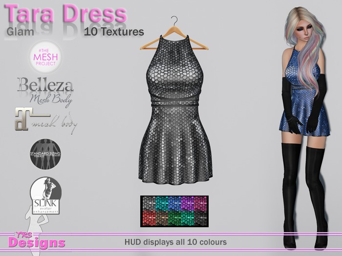 Tara Dress With Hud Glam
