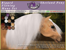*E* RealHorse Flowing Mane Set [BOXED] RH Shetland