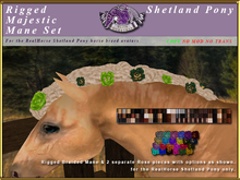 *E* Rigged Magestic Mane Set [BOXED] RH Shetland