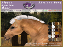 *E* Rigged Spartan Mane Set  [BOXED] RH Shetland