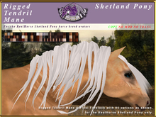 *E* RealHorse Tendrilled Mane Set [BOXED] RH Shetland