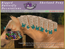 *E* Cute Braided Mane Trim [BOXED] RH Shetland Butterfly