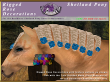*E* Cute Braided Mane Trim [BOXED] RH Shetland Rose