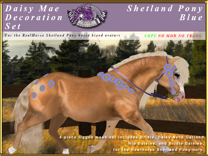 *E* Rigged Daisy Mae Set  [BOXED] RH Shetland Blue