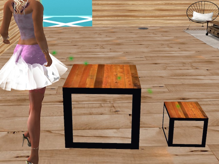 Industrial style coffee table or bedside table