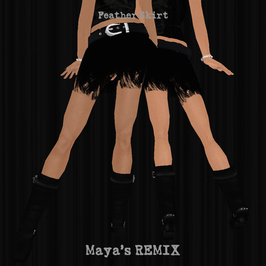 Second Life Marketplace - Maya's REMIX Feather Skirt