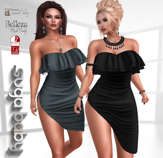 Caroline Dress w/Hud