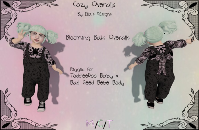 [ED] Blooming Bats Overalls