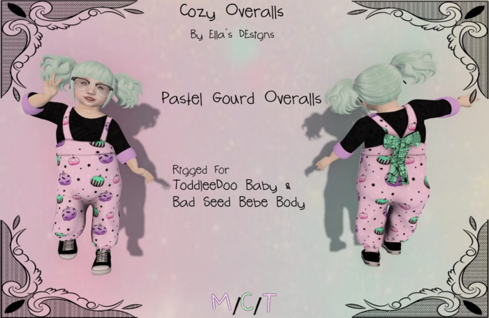 [ED] Pastel Gourd Overalls