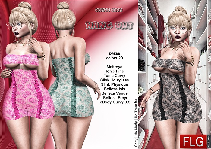 ::FLG STORE - Hang Out - Dress Lace - Set::