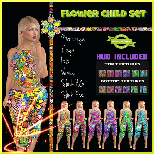 (SW) Flower Child Outfit & HUD (boxed)