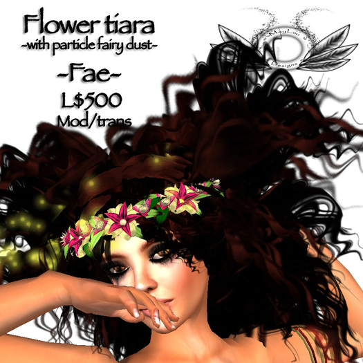Flower tiara or circlet - Fae