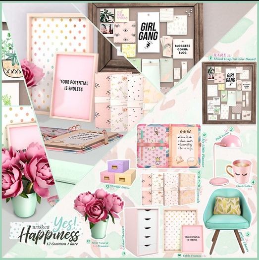 Ariskea[Yes!Happiness] Mood Inspirations Board RARE