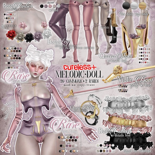 CURELESS[+] Melodic Doll / Doll Choker / SILVER